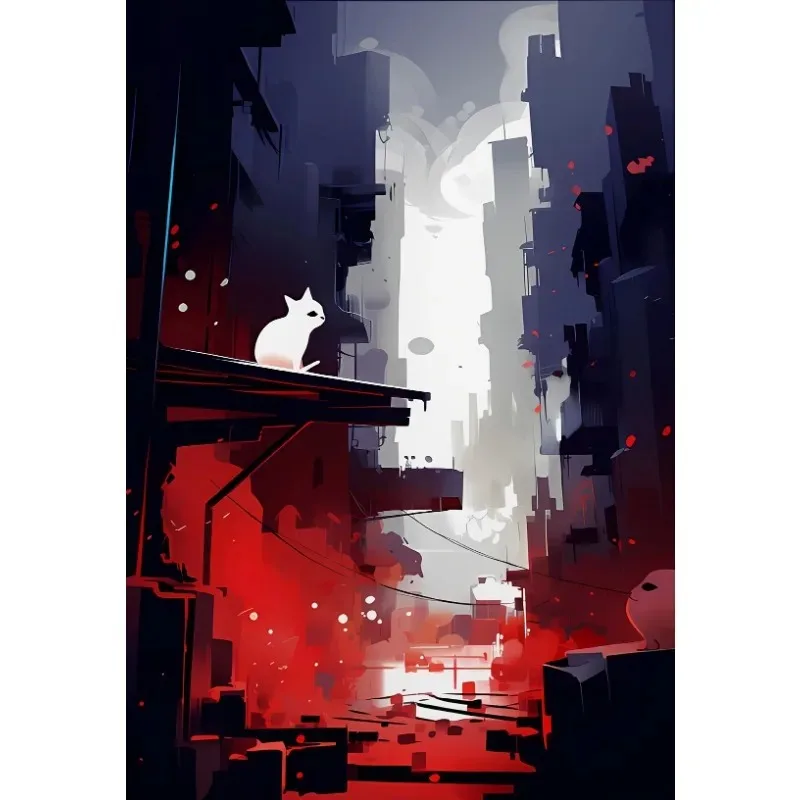 Gourmand Rain World Whimsical Style Poster