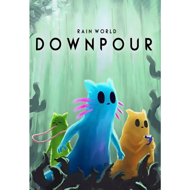 Rivulet Rain World Aqua Motion Poster