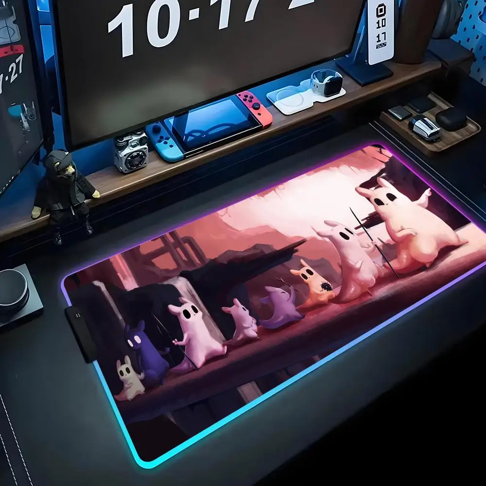 Rivulet Rain World Aqua Glow RGB Mouse Pad