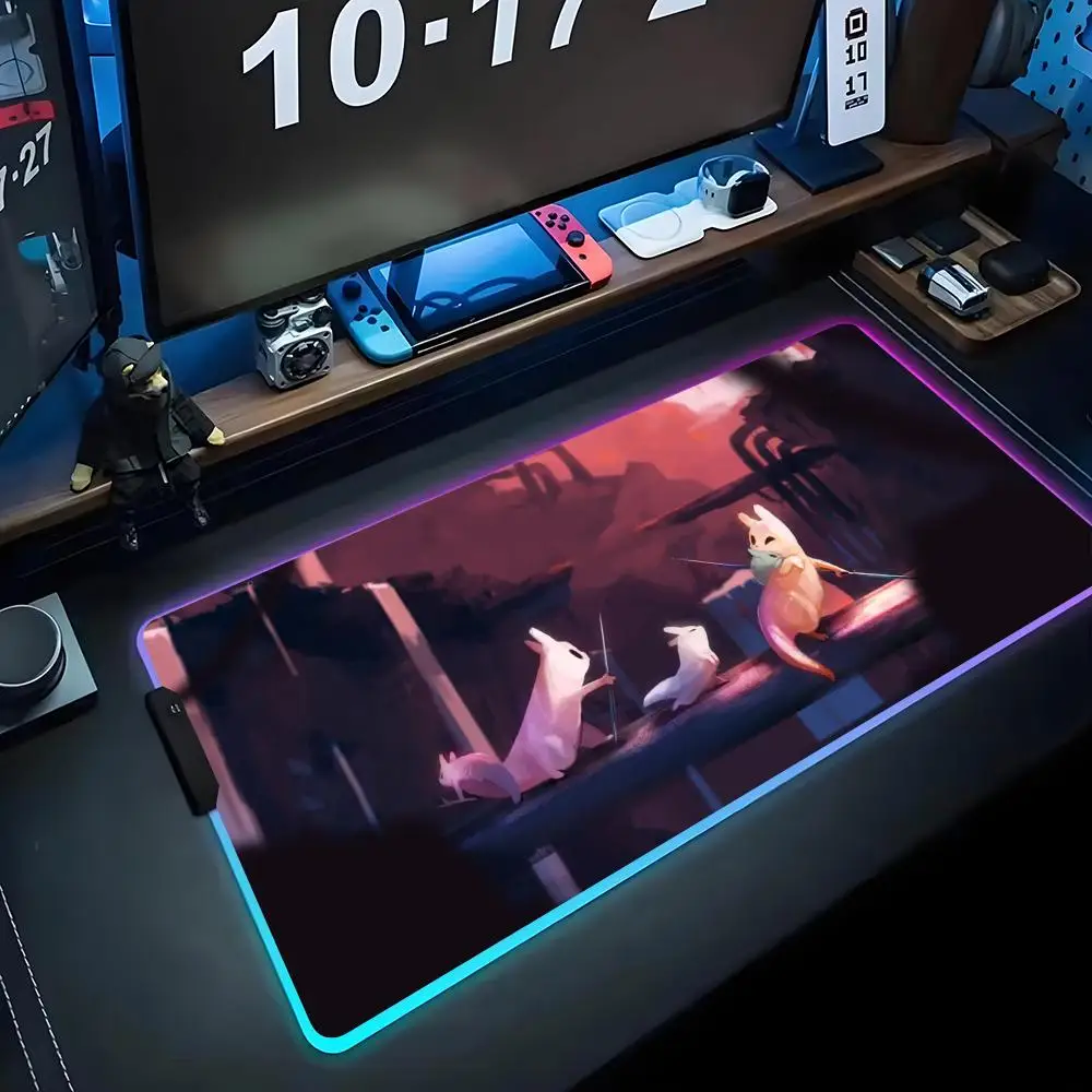 Hunter Rain World Fierce Light RGB Mouse Pad